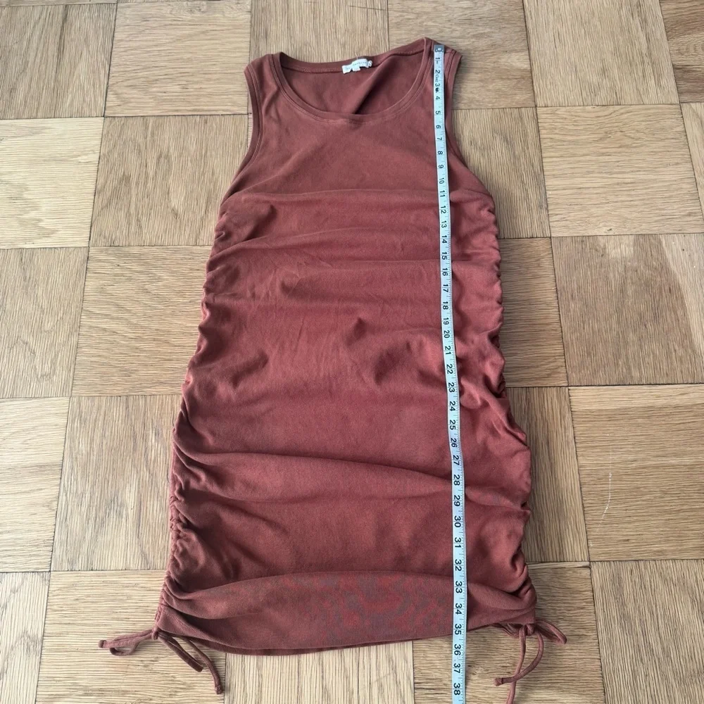 Good American 3XL Ruched Mini Tank Dress‎ Tortoise Shell Brown